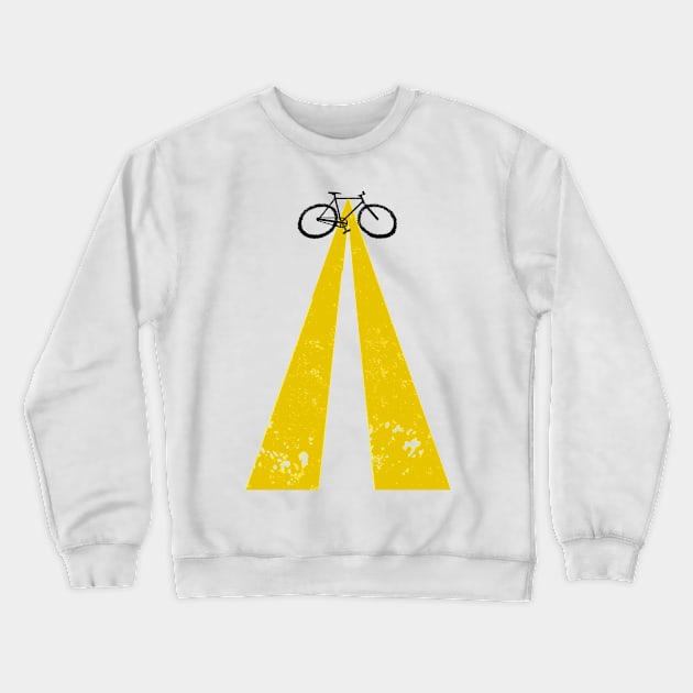 Road Bicycle Crewneck Sweatshirt by castrocastro